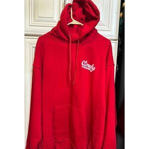 ATC Unisex Candy Funhouse Pullover Graphic Hoodie Sweatshirt Red Size XL